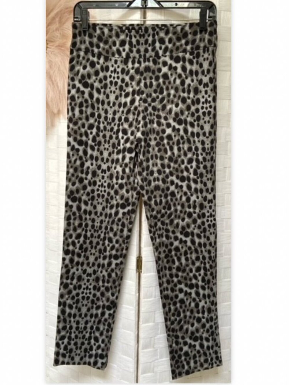 Krazy Larry Cheetah Animal Print Stretch Pants Size 4